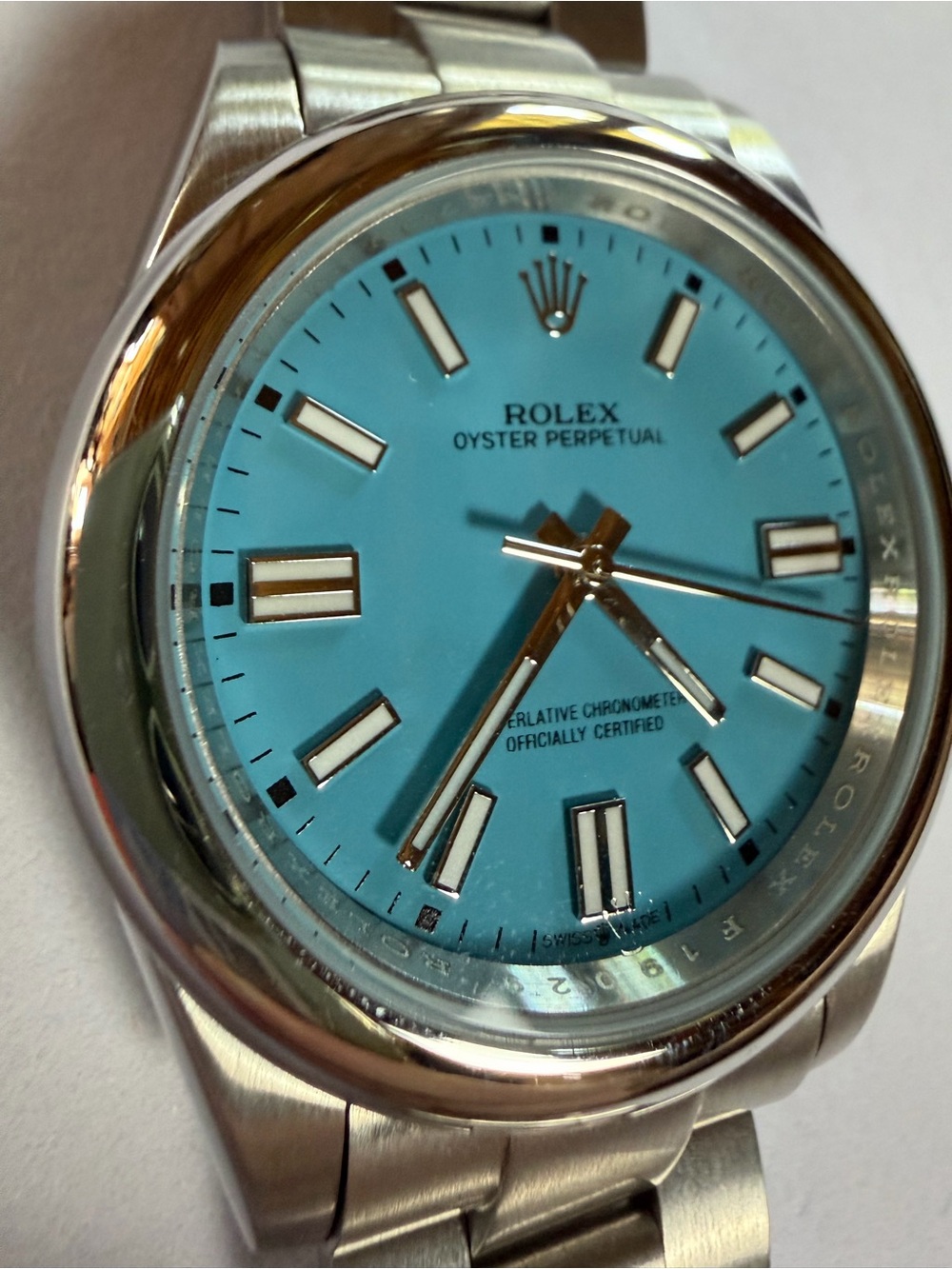Men's Watch - Turquoise Dial, Stainless Steel